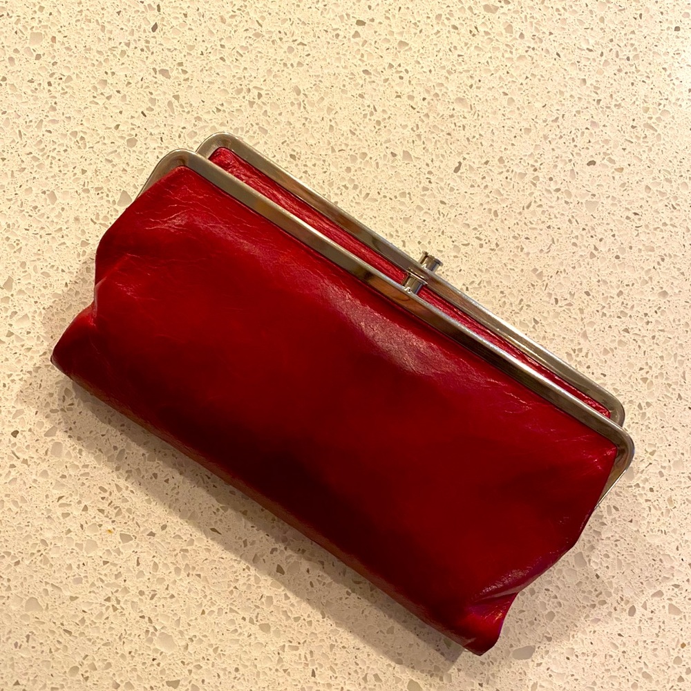 HOBO International Lauren Wallet Clutch Red